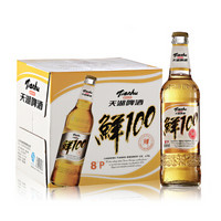 tianhu 天湖 鲜100 啤酒 500ml*12瓶 整箱装