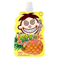旺旺维多粒果冻爽 可吸果冻 儿童休闲零食零嘴 菠萝椰果 150g
