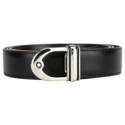  MONTBLANC 万宝龙 9693 男士马蹄形扣皮带 