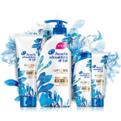 Head & Shoulders 海飞丝 致美水润 洗发水450ml*3+护发素200ml*4+旅行装80ml*6 （共2.6L） 