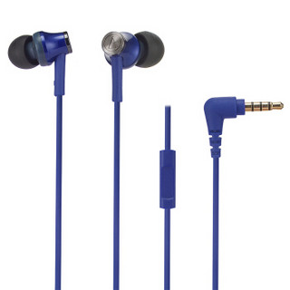 铁三角 CK350iS 立体声入耳式耳机 电脑游戏耳机 手机耳机 苹果安卓通用 蓝色