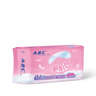 ABC 新肌感系列 夜用卫生巾 420mm 3片 