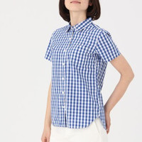 無印良品 無印良品 MUJI 27SC787 女士短袖衬衫
