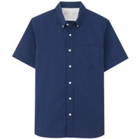 無印良品 無印良品 MUJI 17SC732 男士短袖衬衫
