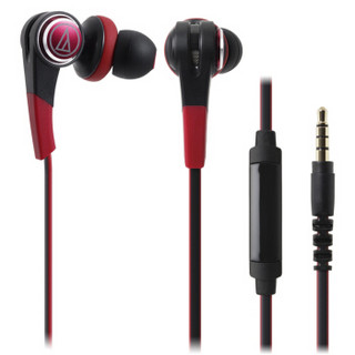 audio-technica 铁三角 ATH-CKS770iS CKS770iS 入耳式耳机 红色 