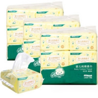 PurCotton 全棉时代 新生儿干湿两用巾 100抽*18包