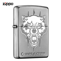 之宝(Zippo)打火机 利狼 煤油防风火机 官方旗舰店原装正版 黑冰 ZBT-1-49b