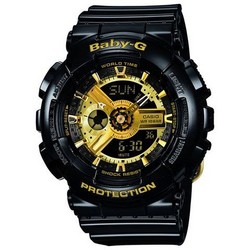 CASIO 卡西欧 Baby-G BA-110GB-1AJF 黑金系列 双显运动腕表