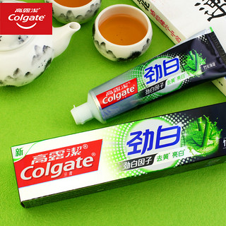 Colgate 高露洁 劲白牙膏 竹炭薄荷+柠檬矿物盐+茉莉白茶 120g 6支装 