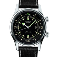 LONGINES 浪琴 Heritage 经典复古系列 L3.674.4.50.0 男士复古潜水机械腕表