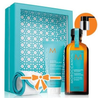 MOROCCANOIL 摩洛哥护发修复精油100ml+保湿发膜75ml+束发带