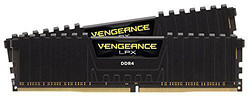Corsair Vengeance LPX 16GB（2x8GB）DDR4 DRAM 3200MHz C16桌面内存套装 - 黑色（CMK16GX4M2B3200C16）