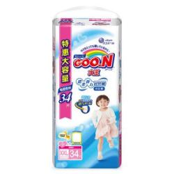 大王 GOO.N 拉拉裤(女) XXL34片 特大号短裤式纸尿裤（≥15KG）