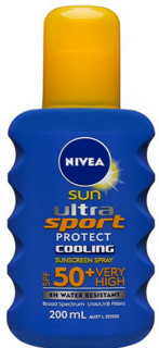 NIVEA 妮维雅 运动清爽防晒喷雾 SPF50+ 200ml