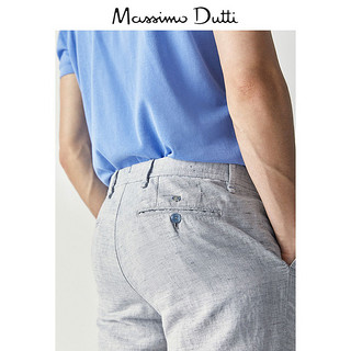 Massimo Dutti 00007007811 男士亚麻棉休闲裤