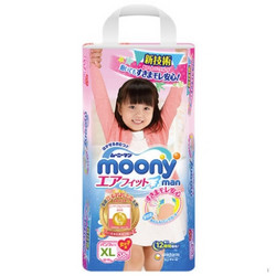  moony 尤妮佳 女宝拉拉裤 XL38片 *4件