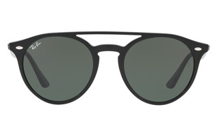 Ray·Ban 雷朋 圆框太阳眼镜 0RB4279F 601/9A黑色镜框绿色偏光镜片 尺寸51