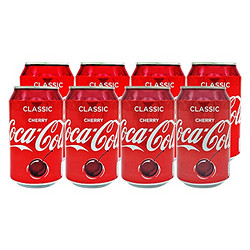 Cocacola 可口可乐 樱桃口味汽水330ml*8 整箱(英国进口)