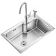 苏泊尔SUPOR 304不锈钢厨房水槽单槽套装洗菜盆洗菜池