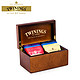 川宁Twinings 2格木盒5种口味20片进口红茶茶叶礼盒