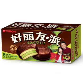好丽友 派 清新抹茶本味 6枚 216g
