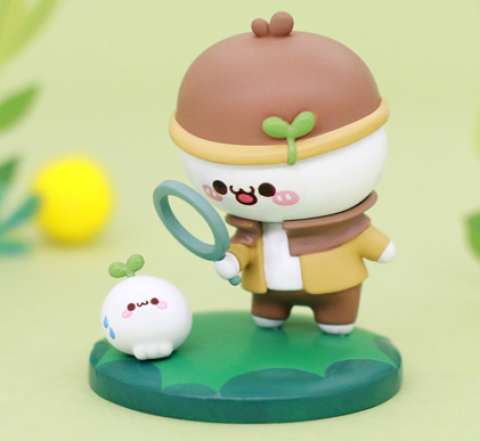 新品预售长草颜团子职业系列tz18056硬体公仔盲盒整盒八只装