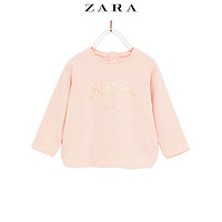  ZARA  女婴幼童 闪亮印花T恤