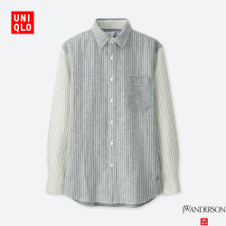 优衣库 UNIQLO 优衣库 JWA PJ 409785 男士麻棉衬衫