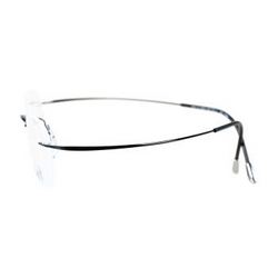 诗乐（Silhouette）SH7613/51-6074-5019 男女款黑色高科技钛无框光学近视眼镜架镜框+凑单品