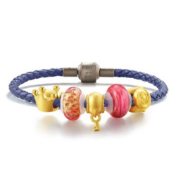 Chow Sang Sang 周生生 Charme Murano Glass 86031b 串珠手链