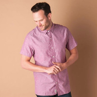 Timberland 添柏岚 7004J637 Lane River Shirt 男士短袖衬衫