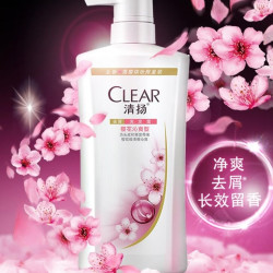 CLEAR 清扬 去屑洗发水 樱花沁爽型 500g*3+500g+100ml*6
