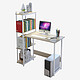 朗程 电脑桌 简约台式书桌 带书架