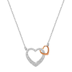 SWAROVSKI 施华洛世奇 5098368 心心相印C款 项链 白金色 *2件