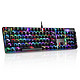  MOTOSPEED 摩豹 CK104 机械键盘 黑色 青轴RGB背光 104键　