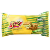 康师傅 3+2 胚芽苏打夹心饼干 绿豆味
