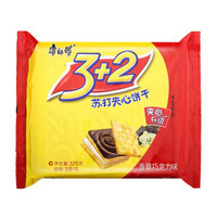 康师傅 饼干 3+2苏打夹心饼干375g(香草巧克力味)