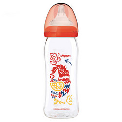 pigeon 贝亲 PL324 宽口径玻璃彩绘奶瓶 生肖限量版  240ml  *3件 +凑单品