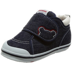 mikihouse 小熊logo二段 婴儿学步鞋 