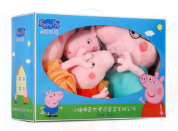 小猪佩奇毛绒玩具抱枕公仔儿童礼物女孩布娃娃玩偶系列 大号套装30cm+46cm