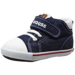 mikihouse 学步鞋 帆布材质二段 婴儿学步鞋  +凑单品