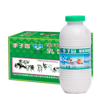 李子园 荔枝风味甜牛奶 225ml*24瓶