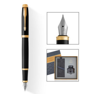 PARKER 派克 纯黑 丽雅金夹钢笔 墨水笔