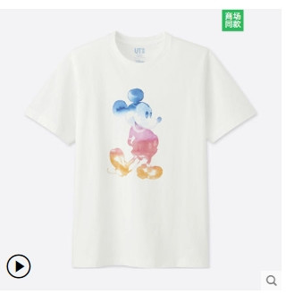 优衣库 UNIQLO 优衣库 406146 MICKEY & THE SUN印花T恤