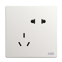ABB 轩致系列 AF205 五孔插座电源 *20件