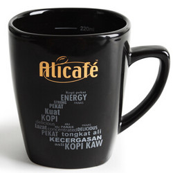 马来西亚进口 啡特力（Alicafe）精美咖啡瓷杯