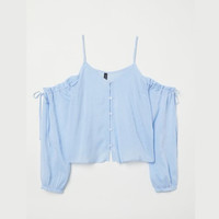 H＆M DIVIDED HM0630391 女士露肩衬衫 