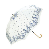 双11预售：WPC 8518-08 世界派对 刺绣印刷繁花图案 折叠晴雨伞 *2件