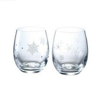 Narumi 鸣海 雪花&星星 玻璃对杯 260ml