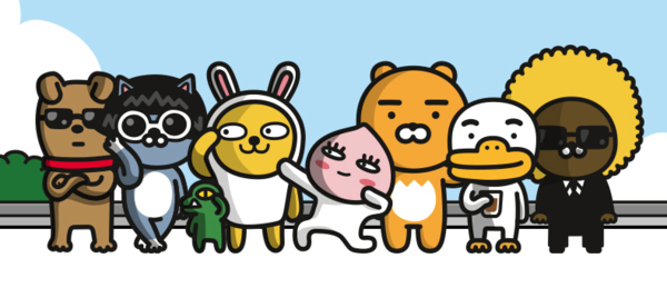 kakaofriends明星造型6件套装15cm